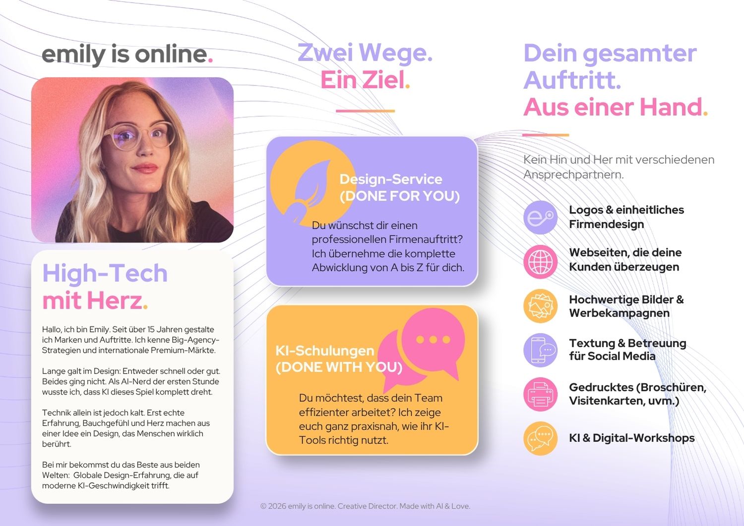 emily is online Leistungen