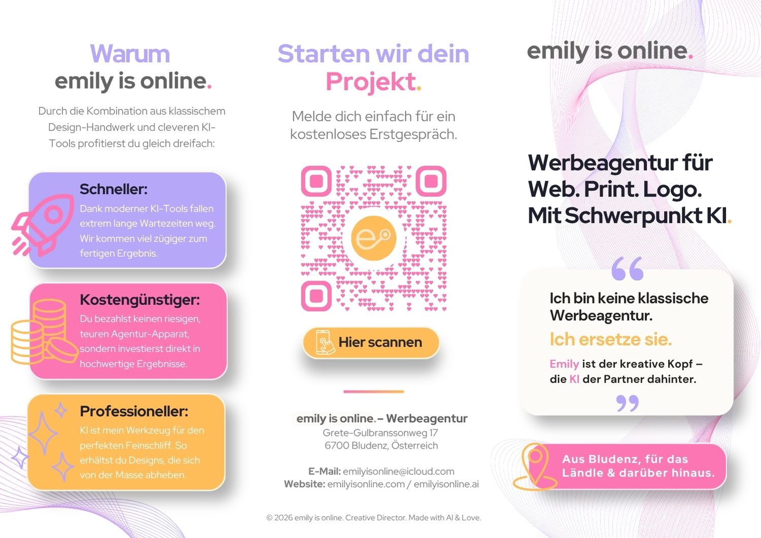emily is online Flyer Cover